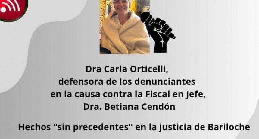 La denuncia "in&eacute;dita" en Bariloche deja a la fiscal en jefe en funciones y a testigos "con temor"